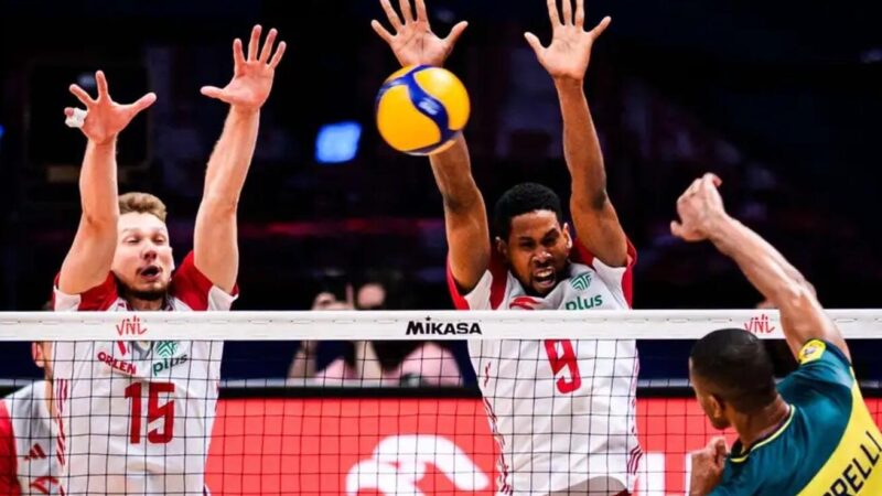 Brasil é derrotado pela Polônia e dá adeus à Liga das Nações masculina