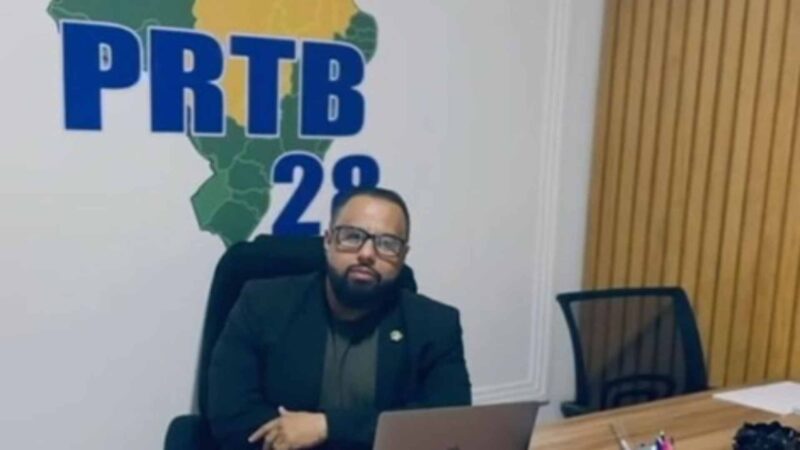 Indiciado por associação ao PCC se apresenta como dirigente do PRTB