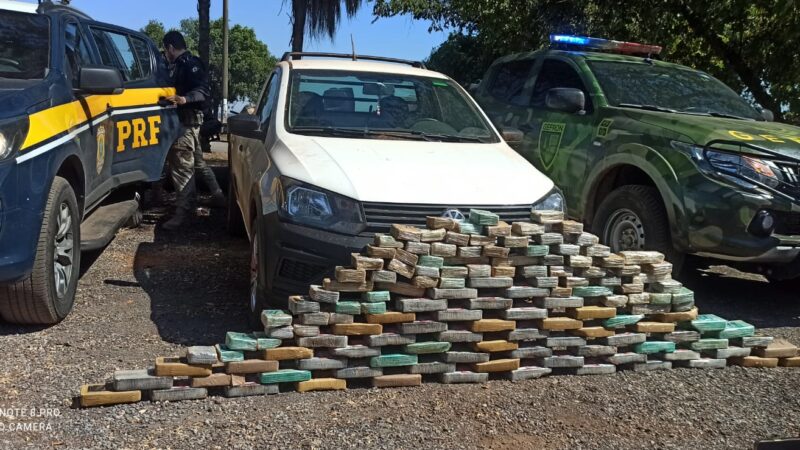 Ação integrada flagra 140 tabletes escondidos em fundo falso de veículo em Várzea Grande