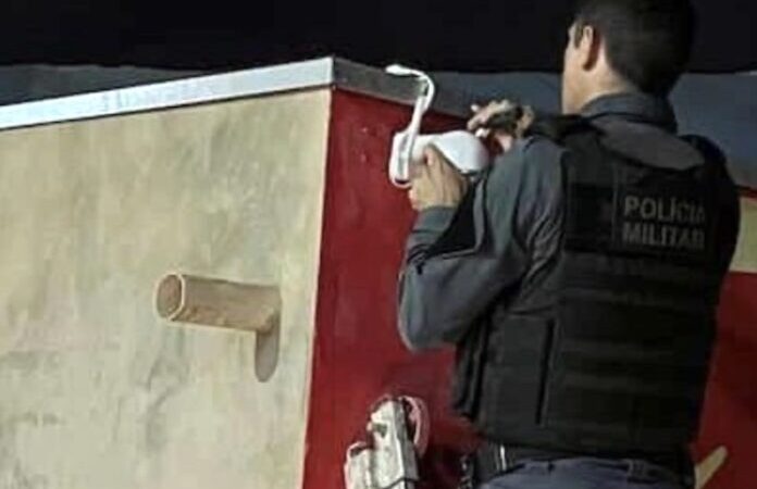 Criminosos são presos pela PM instalando câmeras de monitoramento em via pública de Sorriso