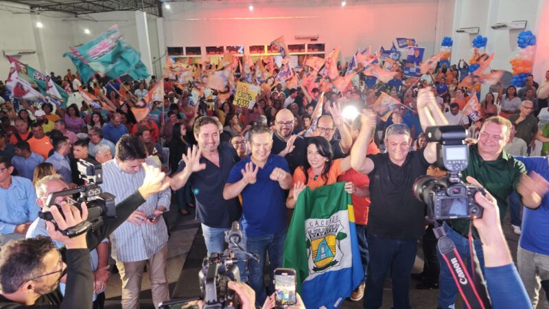 Mauro participa do lançamento da campanha de prefeita e projeta avanço de Cáceres em mais quatro anos