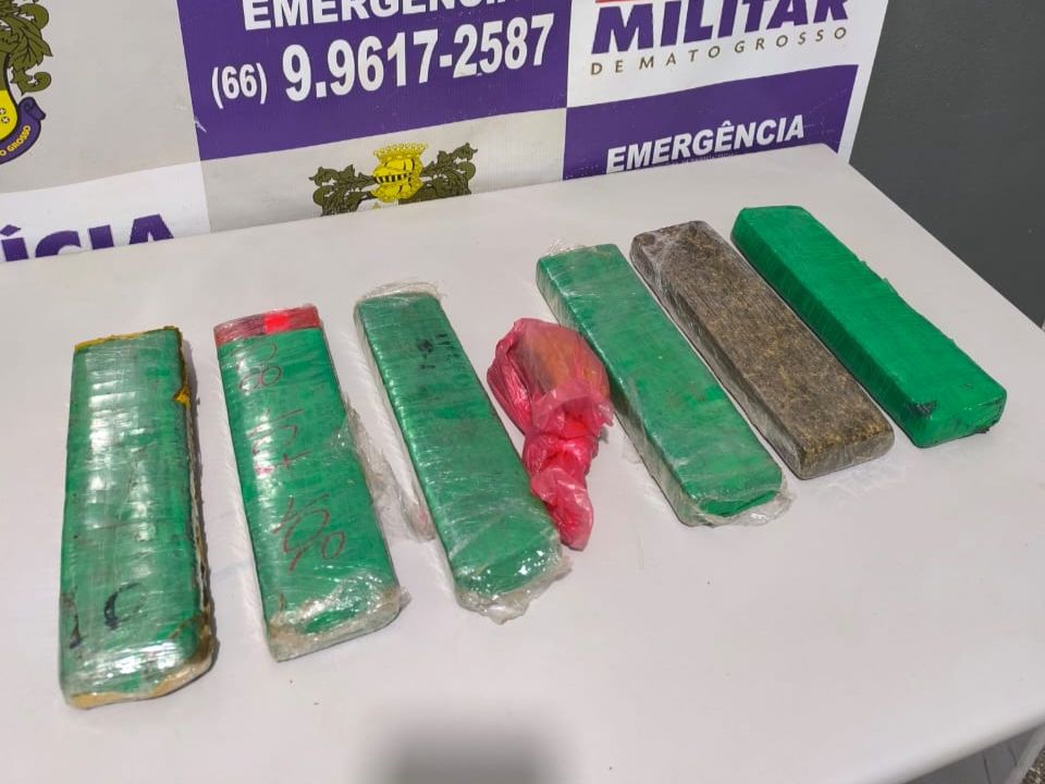 Polícia Militar prende homem com seis quilos de maconha em Guiratinga