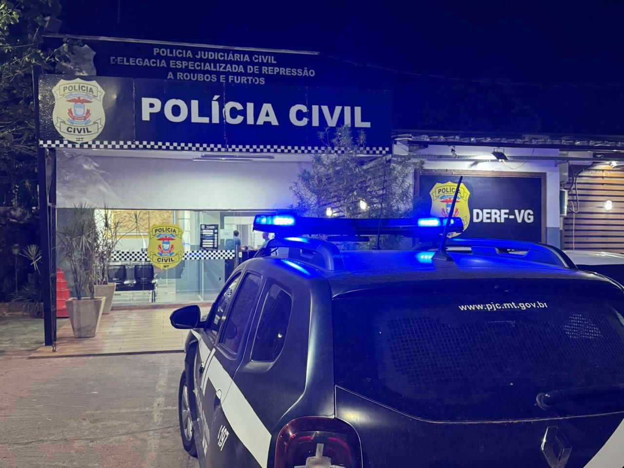 Polícia Civil prende três envolvidos em furto de andaimes em obra em Várzea Grande