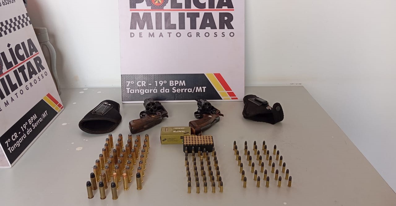Polícia Militar apreende revólveres e 167 munições escondidas em feira