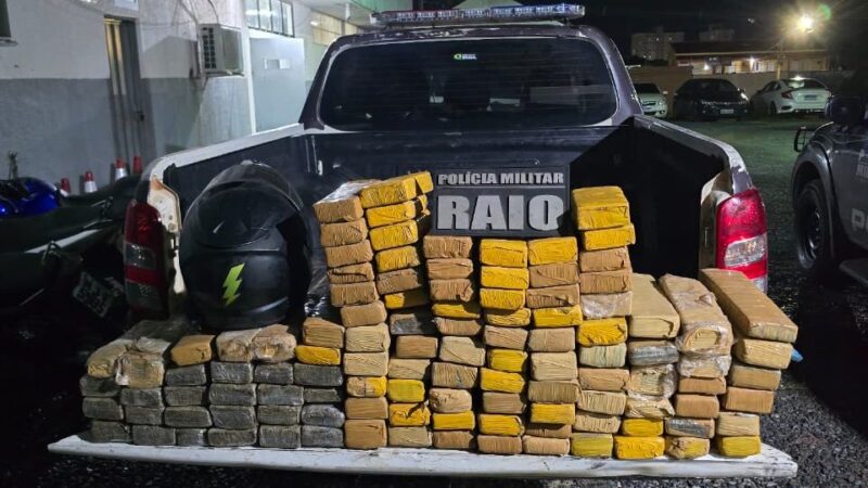 Companhia Raio apreende 110 quilos de maconha e prende homem por tráfico de drogas em Cuiabá