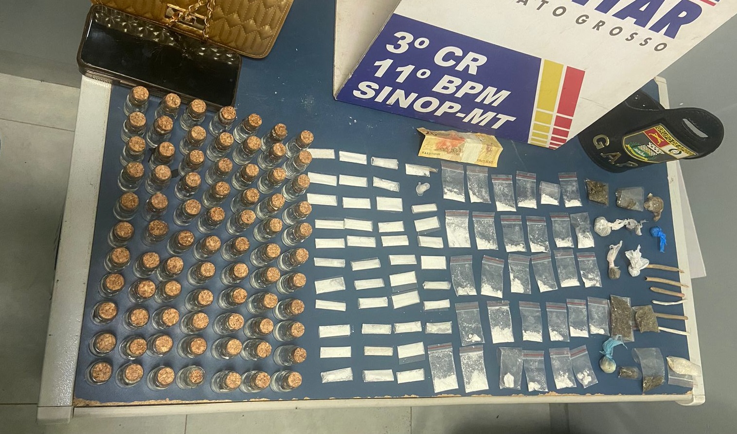 Força-tarefa fecha boate e apreende 169 porções de entorpecentes em Sinop