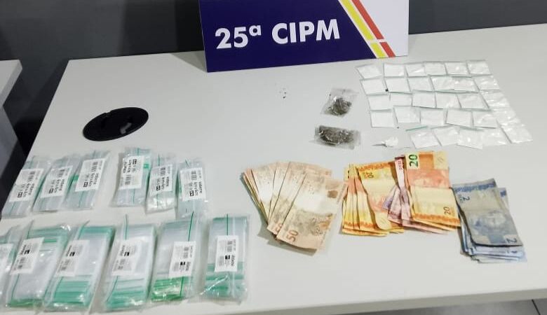 Três pessoas são presas pela Polícia Militar por tráfico de drogas em Várzea Grande