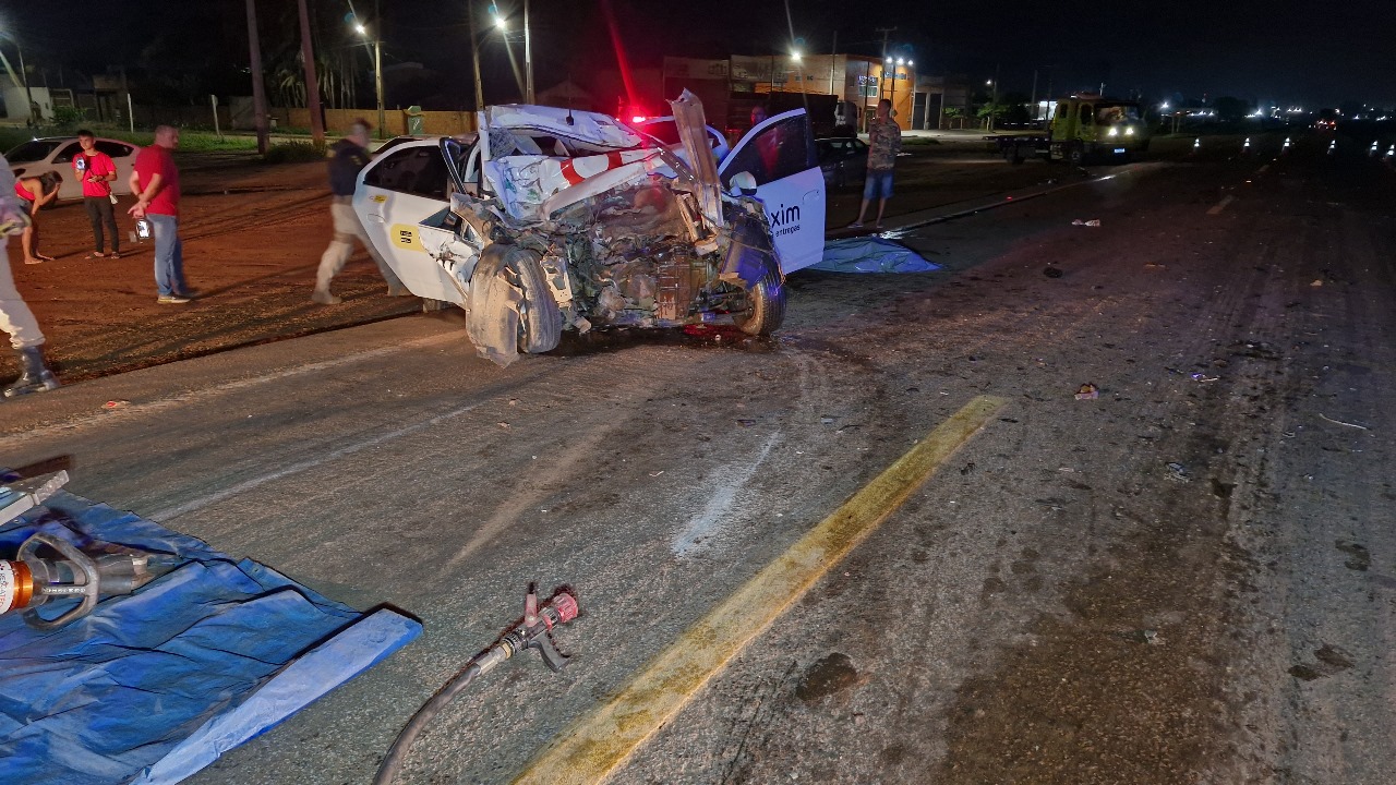 Identificados 4 mortos em acidente entre carro e carreta na 163 em Sinop