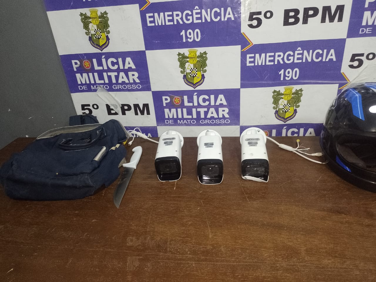 Polícia Militar prende quadrilha por furto de câmeras do Vigia Mais MT em Rondonópolis