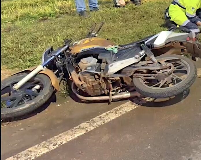 Sinop: motociclista fica ferido em colisão com carro na 163