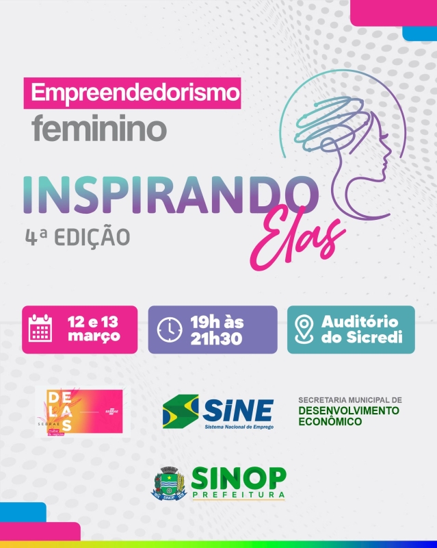 Inspirando Elas: 4ª edição do evento será realizada em comemoração ao Dia Internacional da Mulher