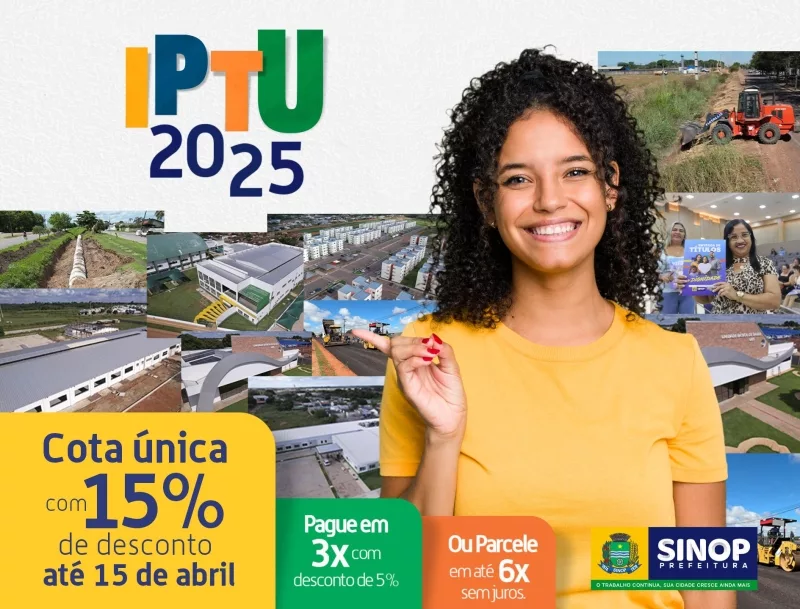 IPTU 2025: boletos disponíveis online e descontos de até 15% para contribuintes