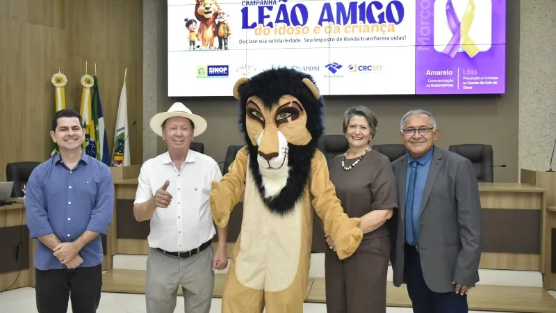 Com sucesso na mobilização do público, campanha Leão Amigo do Idoso e da Criança é lançada em Sinop
