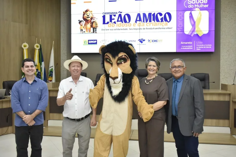 Com sucesso na mobilização do público, campanha Leão Amigo do Idoso e da Criança é lançada em Sinop