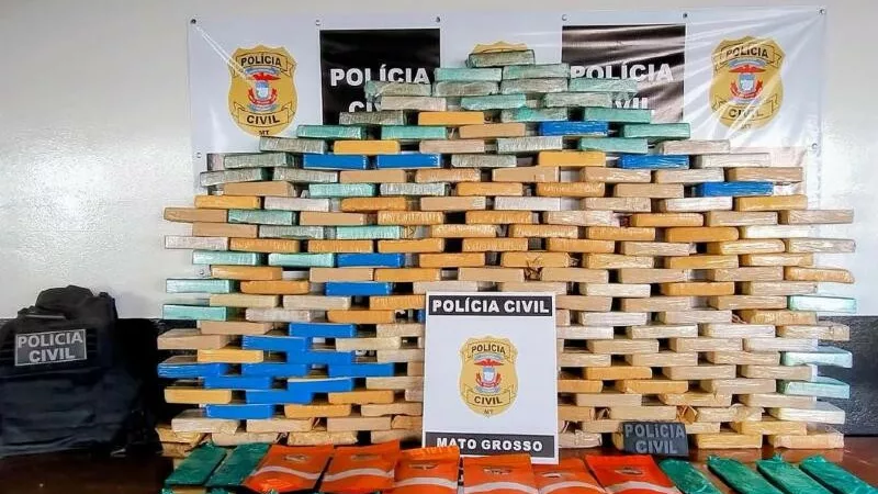 Polícia apreende carga de R$ 3,5 milhões de cocaína em MT