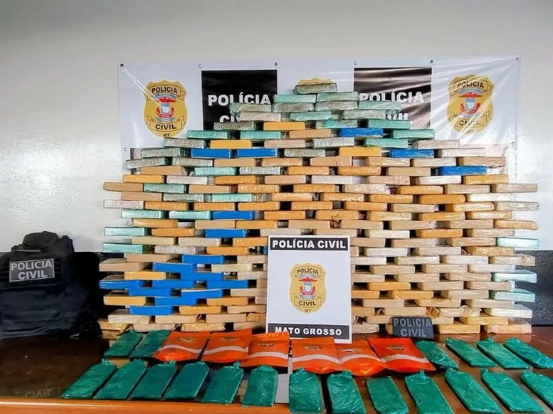 Polícia apreende carga de R$ 3,5 milhões de cocaína em MT