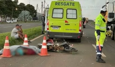 Trabalhador tenta atravessar BR-163 e morre em batida com caminhonete