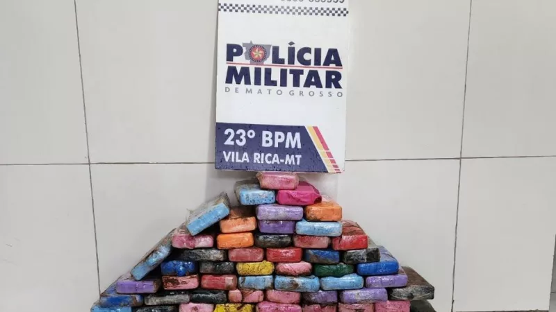Polícia Militar e PRF apreendem 72 quilos de cocaína e causam prejuízo de R$ 1,5 milhão às facções criminosas