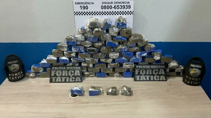 Força Tática prende duas faccionadas e apreende porções de maconha em Lucas do Rio Verde
