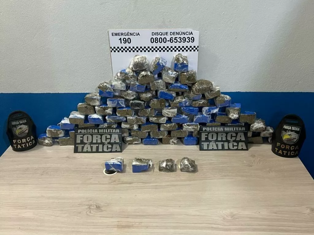 Força Tática prende duas faccionadas e apreende porções de maconha em Lucas do Rio Verde