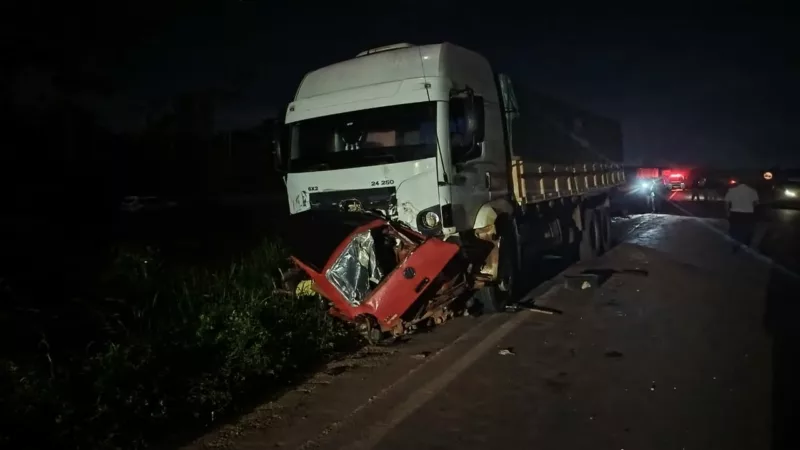 Grave acidente na BR-163 em Matupá-MT:  cinco vítimas são identificadas