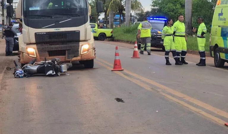 Pedestre morre ao ser atropelado por moto em via lateral da BR-163 em Sinop