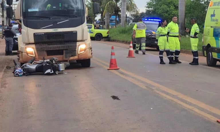 Pedestre morre ao ser atropelado por moto em via lateral da BR-163 em Sinop
