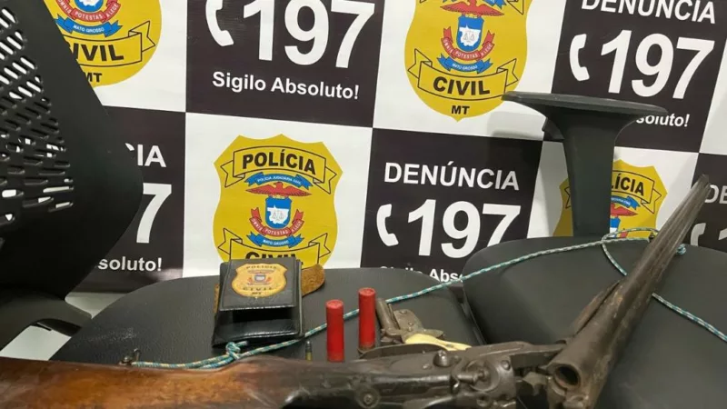Polícia Civil apreende armas e munições de padrasto que ameaçou matar enteada grávida