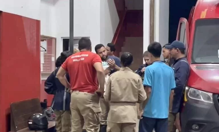 Bombeiros socorrem bebê engasgado com leite em Sinop
