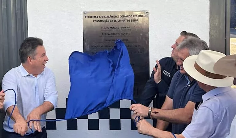 Governador entrega modernização do quartel da PM em Sinop; R$ 6 milhões