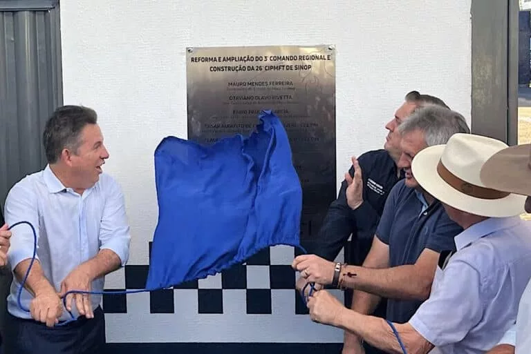 Governador entrega modernização do quartel da PM em Sinop; R$ 6 milhões