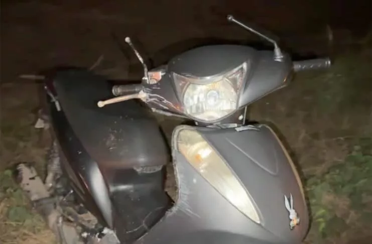 Sinop: casal é hospitalizado ao passar em ‘buraqueira’ na MT-140 e cair de moto