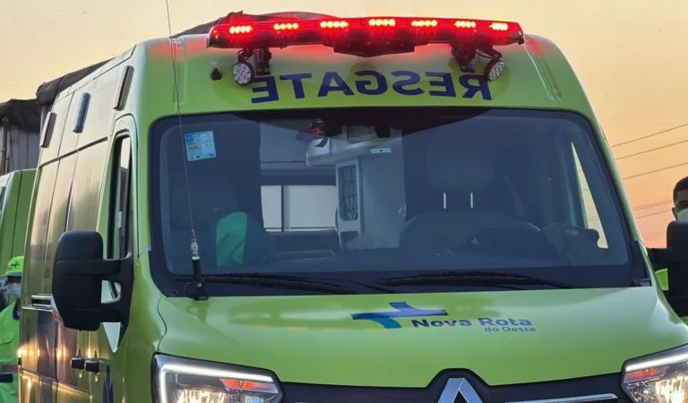Sinop: colisão entre moto e carro deixa condutor com suspeita de fratura
