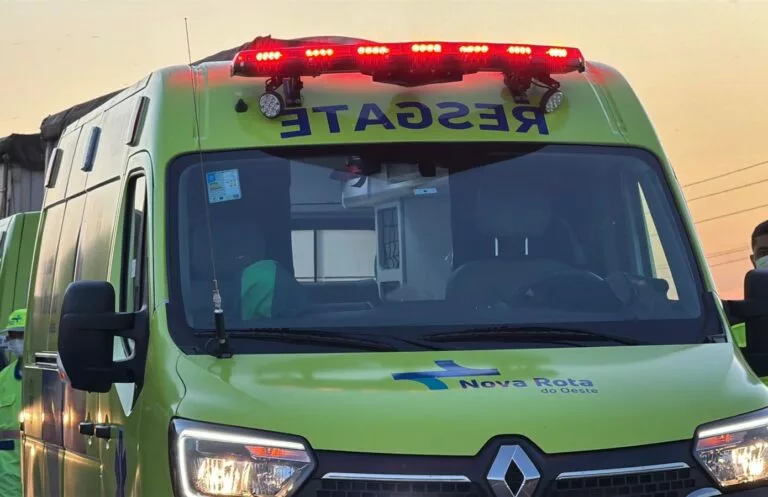 Sinop: colisão entre moto e carro deixa condutor com suspeita de fratura