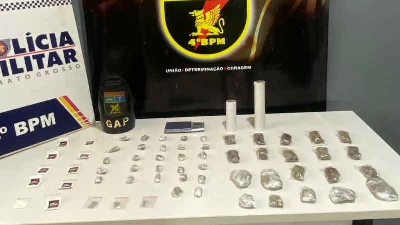 PM prende integrante de facção criminosa em flagrante com 60 porções de drogas