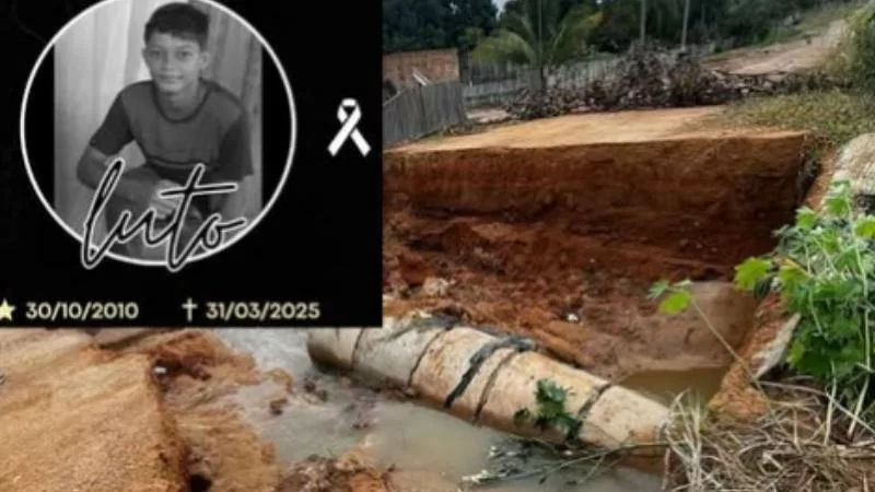 Adolescente morre após cair em bueiro enquanto pilotava moto do pai