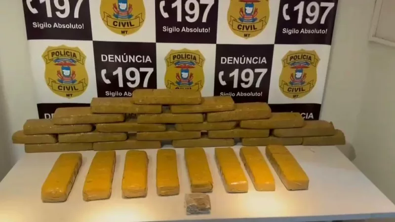 Polícia Civil prende duas mulheres com mais de 28 quilos de maconha