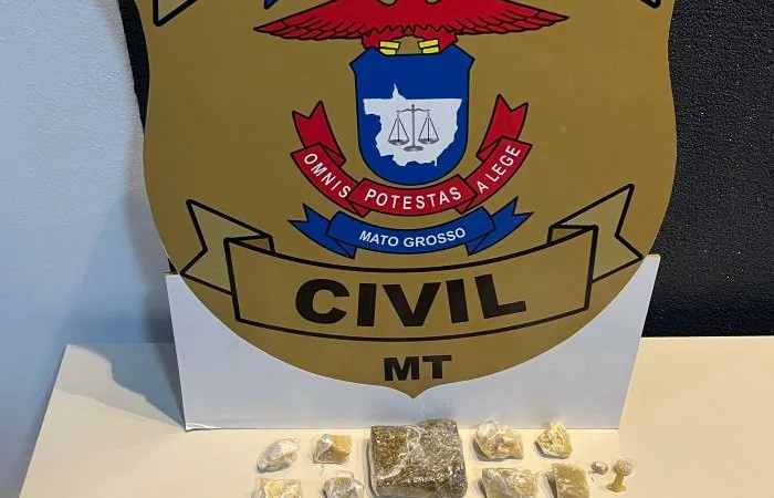 Polícia Civil prende homem que fazia “delivery” de drogas em Nova Mutum