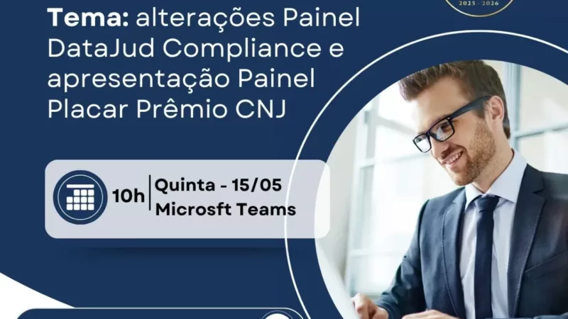 Webinário orienta magistrados e servidores sobre painéis voltados ao Prêmio CNJ de Qualidade