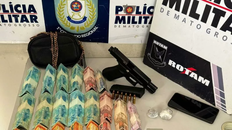 Homem com três mandados de prisão em aberto é preso pela Rotam em Cuiabá