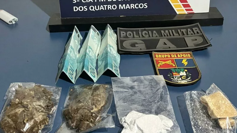 Três adolescentes faccionados são apreendidos por tráfico de drogas pela PM
