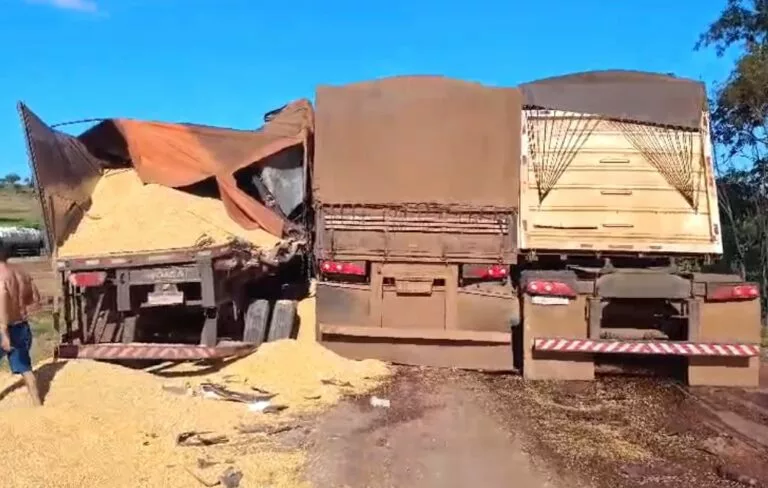 Condutor morre em acidente envolvendo 6 carretas em rodovia de Mato Grosso
