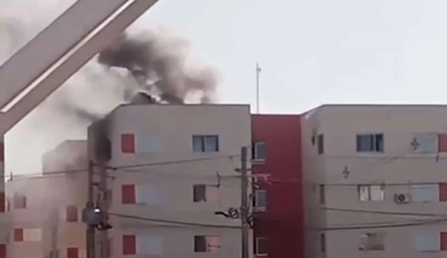 Sinop: bombeiros combatem incêndio em apartamento; mulher socorrida