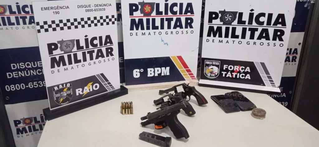 Polícia Militar prende três homens suspeitos de homicídio e recupera veículo roubado em Cáceres