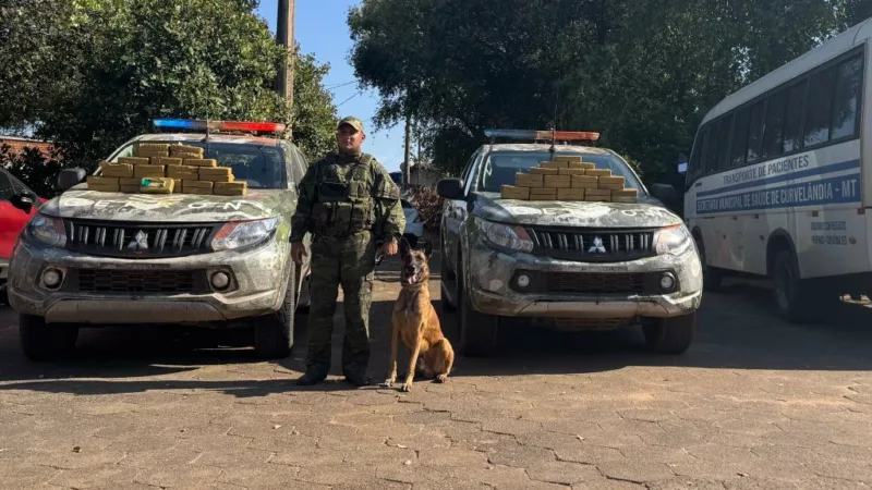 Gefron intercepta ônibus de transporte de pacientes do interior com 50 quilos de pasta base de cocaína