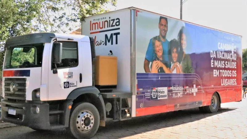 Caminhão do Imuniza Mais MT estará em Sinop esta semana em 6 bairros