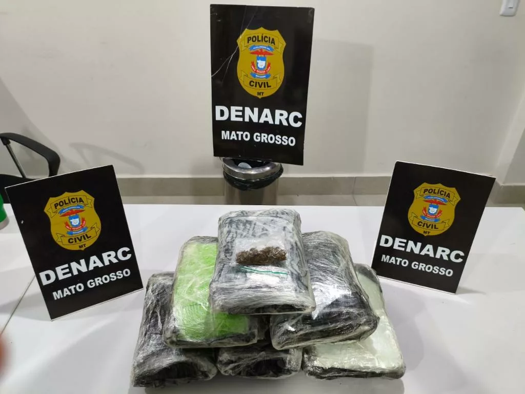 Polícia Civil prende irmãs que transportavam malas carregadas de entorpecentes em Cuiabá
