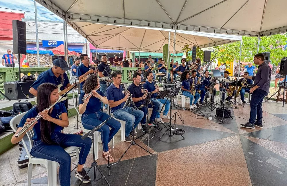 Feira do Centro em Cuiabá encanta com show da Banda Municipal de VG