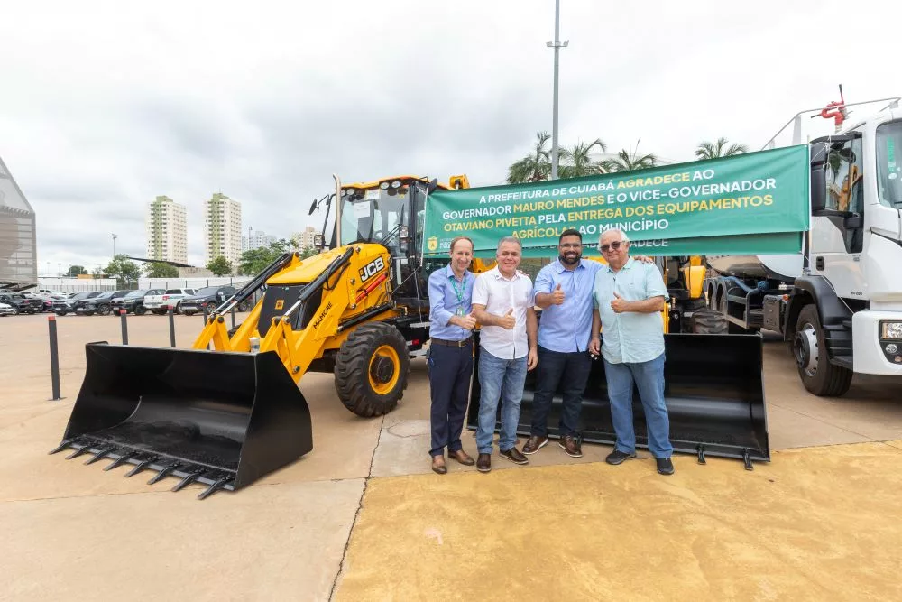 Cuiabá recebe maquinários do governo do Estado