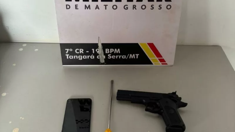 Suspeito de render idosa com simulacro de arma de fogo é preso em flagrante pela Polícia Militar
